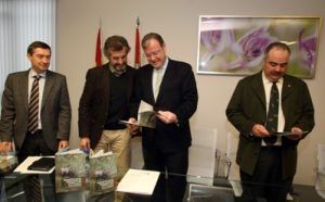 De izquierda a derecha, José Ángel Arranz, Guillermo Palomero, Antonio Silván y Javier Prieto. Foto: Rubén Cacho/ICAL